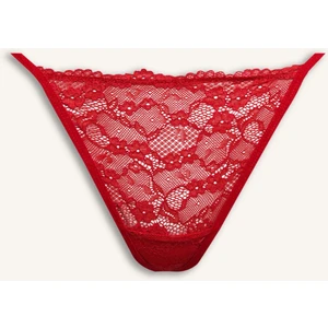 Kırmızı Dantel String Slip Külot B4834AX24WN