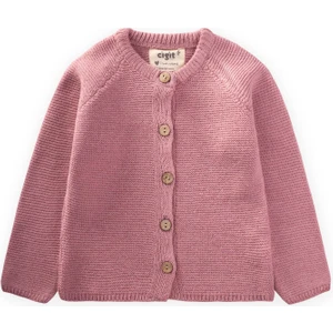 Links Triko Hırka 1-8 Yaş Somon