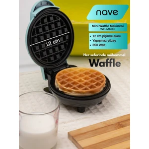 WP-MK03 Mini Waffle Makinesi Turkuaz