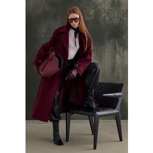 Kuşaklı Uzun Kaban Bordo