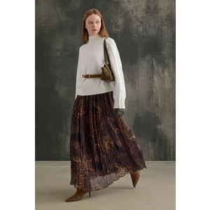 Kraşlı Bohem Şifon Etek