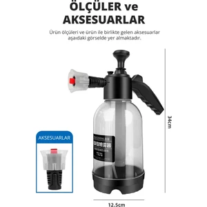 Araba Yıkama Köpük Atıcı Pompa 2lt