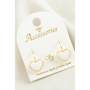 Ieg™ Kalp Mineli Klipsi Küpe