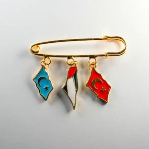 Kudüslü Dükkan Bayraklar Yaka İğnesi