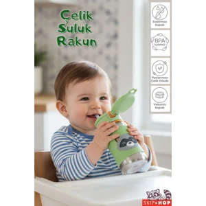 Skip Hop Zoo Paslanmaz Çelik Suluk Rakun