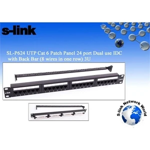 SL-F624 24’lü FTP Cat6 Patch Panel