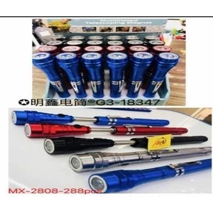 MX-2808 Mıknatıslı 360 Derece Döner Başlıklı 3 Ledli Beyaz Işık El Feneri