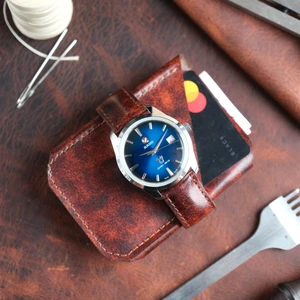 Yaydan Deri Aksesuar Taba Cordovan Deri Saat Kordonu