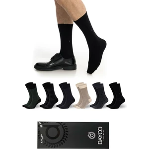 Premium 6'lı Karışık Renk Bambu Çorap