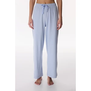 Mavi Cozy Club Solid Pamuklu Pantolon Pijama Altı