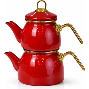 PR Home Red Mini Model Emaye Çaydanlık