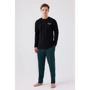 Erkek Siyah Pijama Takımı