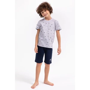 Rolypoly Erkek Çocuk Gri Bermuda Takım