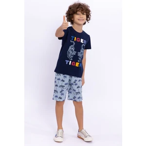 Rolypoly Erkek Çocuk Lacivert Bermuda Takım