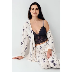Kadın Lacivert Pijama Takımı