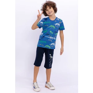 Rolypoly Erkek Çocuk Mavi Bermuda Takım