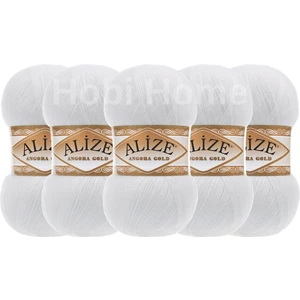 5'li Paket Angora Gold 55-Beyaz