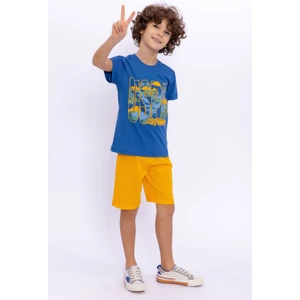 U.S. Polo Assn. Basic Cobalt Erkek Çocuk Bermuda Takım