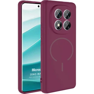 Xiaomi Redmi Note 14 Pro 4g Kılıf Zeno Magsafe Mürdüm