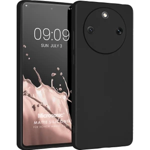 Matte Silicone Honor Magic 8 Lite Kılıf Siyah