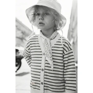 Çizgili Hırka 2-10 Yaş Olive