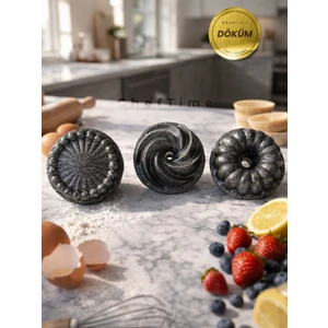 3'lü Mini Set Kek Kalıbı Tart&rüzgar&dilimli 10 cm