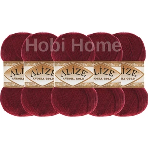 5'li Paket Alize Angora Gold 57-Bordo