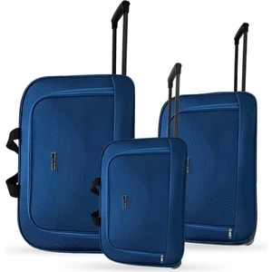 Set Jones Unisex Çekçekli Hostes Pilot 3'lü El Valiz Seti