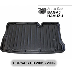 Opel Corsa C 2001 - 2006 3D Bagaj Havuzu