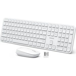 Phılıps Kablosuz Klavye-Mouse Set Beyaz SPK7407W/38
