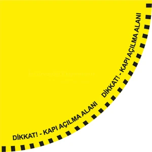 Dekori_zemin Uyarı Etiketi(Kapı Açılma Alanı)