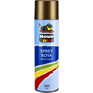 Nova Color Sprey Boya 200 ml Altın NC-811
