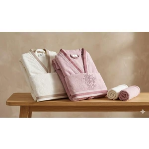 Nev Bordado Krem-Pudra Aile Seti