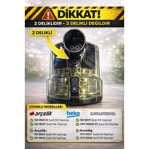 SD-8041 Şarjlı Dik Süpürge Çöp Kovası  Parça
