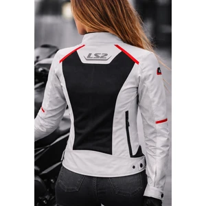 Ls2 Breeze Kadın Mont Gri-Siyah-Kırmızı