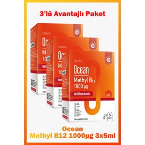 Methyl B12 Sprey 1000 Mg 5 ml 3 Adet