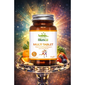 Multi Tablet - Vitamin, Mineral Multivitamin 60 Tablet - Güçlü Formül - Natural Hekimce