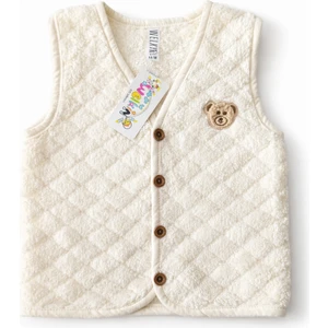 Ayıcık Nakışlı Welsoft Yelek