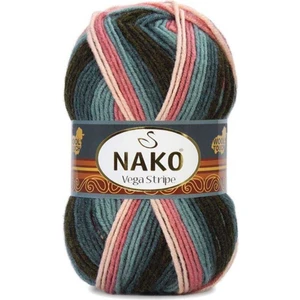 Vega Stripe Ebruli Örgü Ipi 82418 / 5 Adet