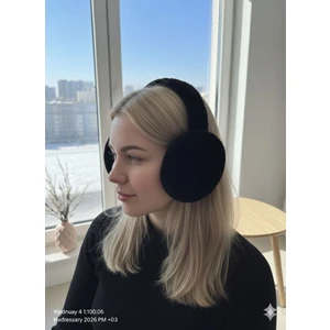 Peluş Kulaklık Katlanabilir Siyah