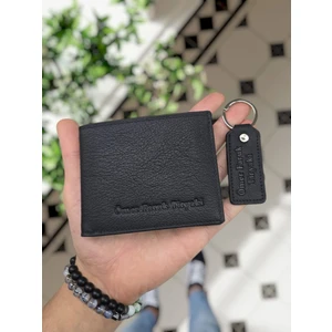 262 Deri Isme Özel Siyah Renk Deri Cüzdan