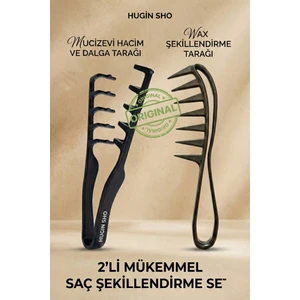 hugin sho Mucizevi Tarak ve Wax Tarağı 2li Set
