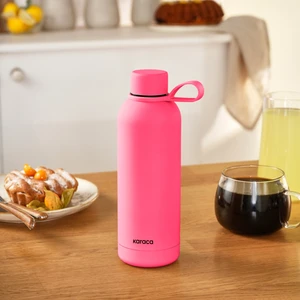 Aly Soft Touch Çelik Sızdırmaz Termos 500 ml Pembe