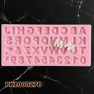 1007 - Silikon Kalıp Mum Kalıbı - Alfabe 1,5cm