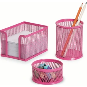 Masa Seti Metal 3'lü Pembe F0033