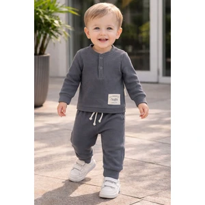 Waffle Kumaş Mevsimlik Bebe Takım