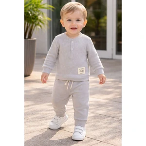 Waffle Kumaş Mevsimlik Bebe Takım