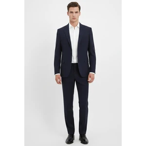 Lacivert 4 Drop Klasik Takım Elbise