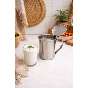 Çelik Kapaklı Sürahi 304 Kalite Paslanmaz Çelik