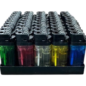 Doldurulabilir Şeffaf Çakmak 50 Adet